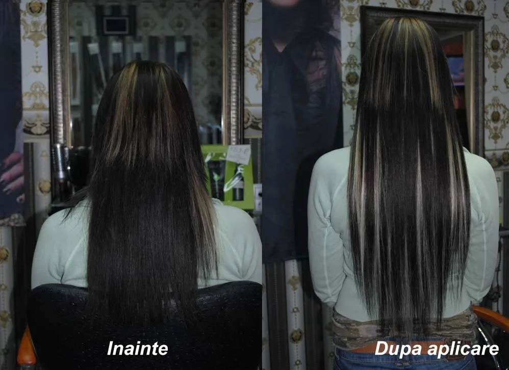 Cum se aplica extensiile de par cusute?