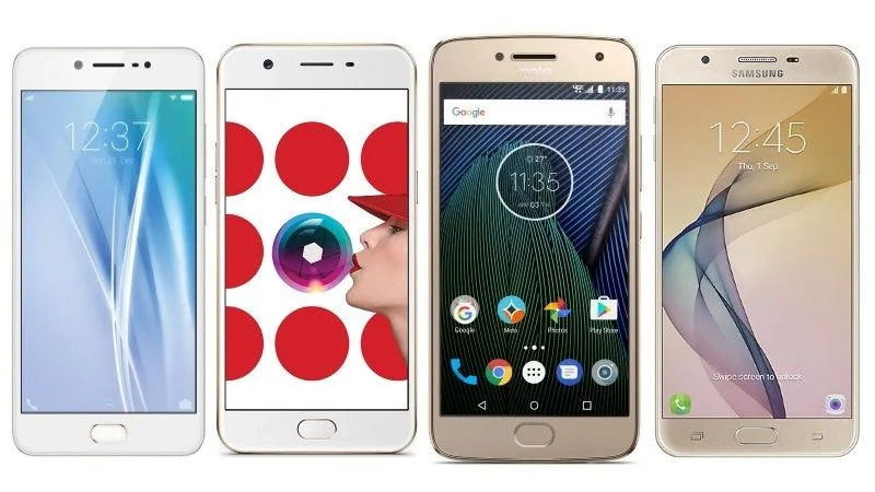 Vivo V5 vs Oppo A57 vs Moto G5 Plus vs Samsung Galaxy J7 Prime