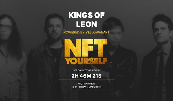 Cei de la Kings of Leon s-au alaurat deja celor entuziasmati si creatori de NFT. Credit: Kings Of Leon