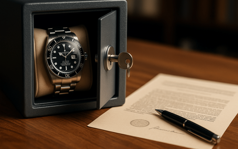 Cum sunt protejate ceasurile de lux amanetate?