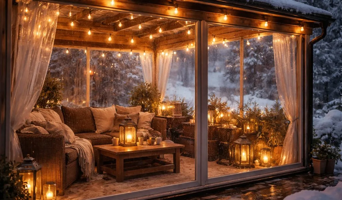 Folia transparentă PVC și închiderea terasei. Ce este și cum funcționează?