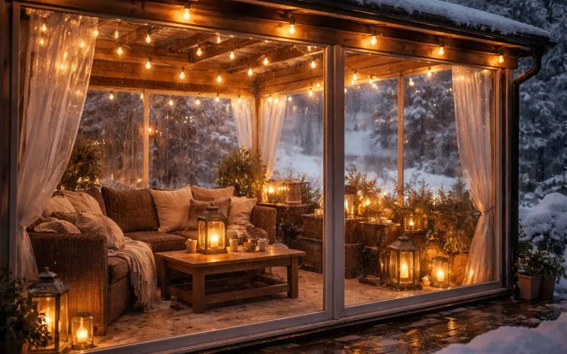 Folia transparentă PVC și închiderea terasei. Ce este și cum funcționează?