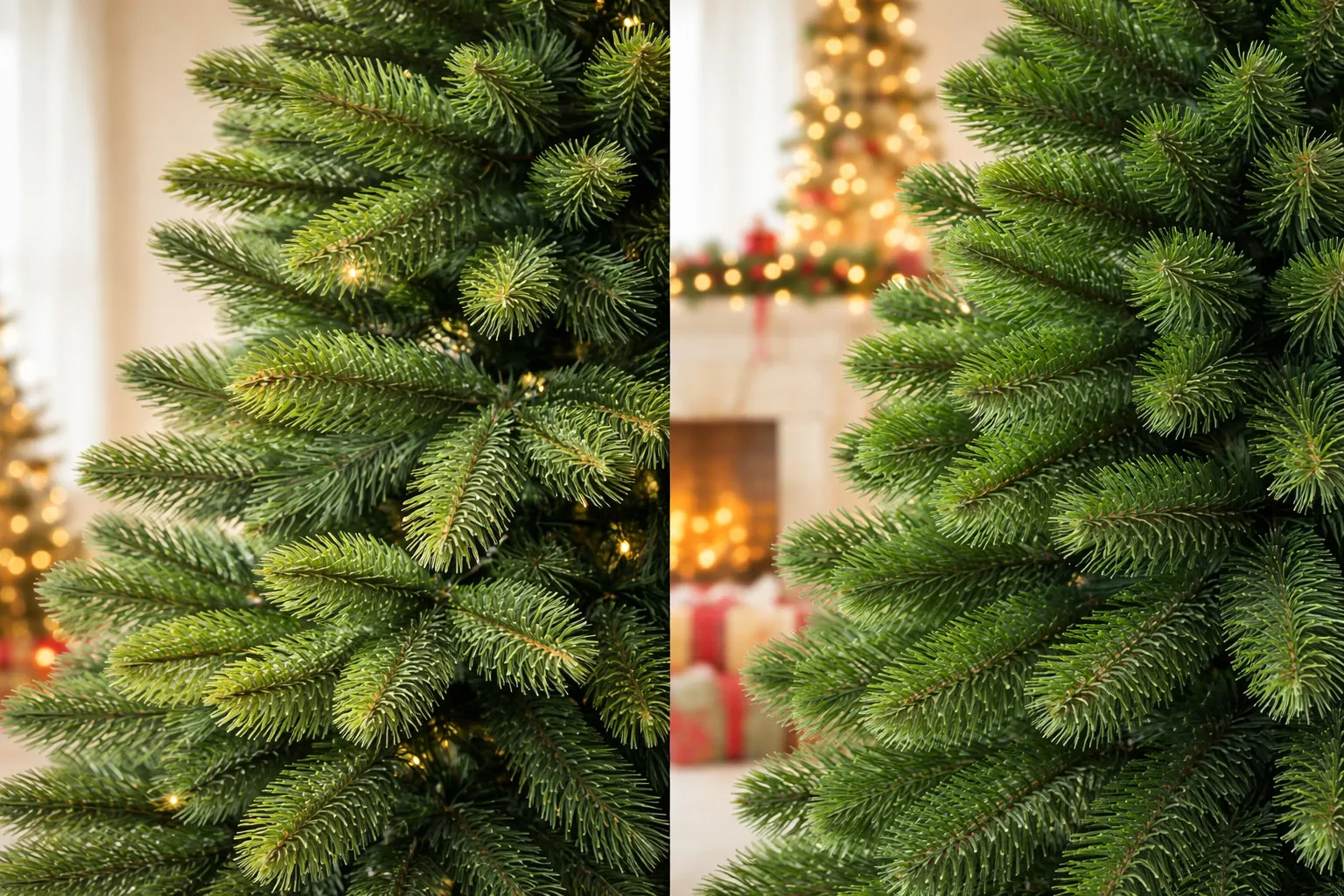 Brad artificial de Crăciun cu ace de PE sau PVC care este diferența reală?